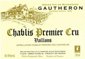 Alain Gautheron Chablis 1er Cru Vaillons 2019 (750ml) (750ml)