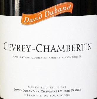 David Duband Gevrey-chambertin 2018 (750ml) (750ml)