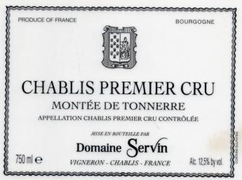 Domaine Servin - Chablis 1er Cru Monte de Tonnerre 2022 (750ml) (750ml)