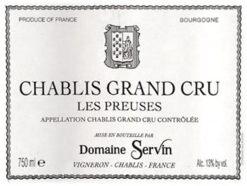 Domaine Servin - Chablis Grand Cru Les Preuses 2022 (750ml) (750ml)