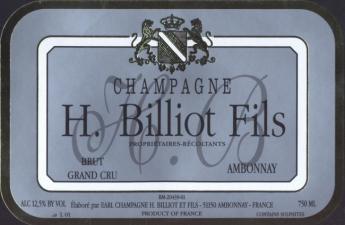 H. Billiot Fils Champagne Grand Cru Brut Rserve NV (750ml) (750ml)