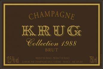 Krug Champagne Vintage Brut Collection 1988 (750ml) (750ml)