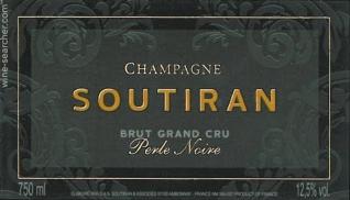 Soutiran Champagne Grand Cru Perle Noire Brut NV (750ml) (750ml)